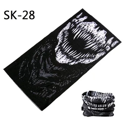 Skull Series Bandanas Sport Bicycle Motorcycle Variety Turban Magic Headband Veil Multi Head Scarf Scarves Face Mask Wrap mens navy scarf