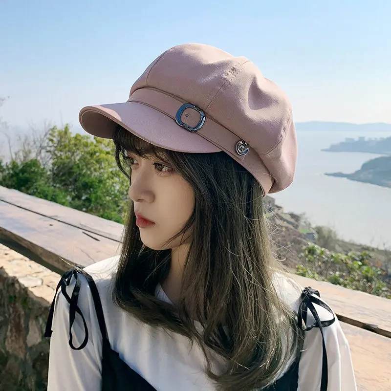 Foux-레트로 영국 레트로 패션 뉴스 보이 모자, 여성, 여름, 가을, 얇은 베이커, 소년 화가, Casquette 팔각형 모자, 베레모, 디자이너, 신제품