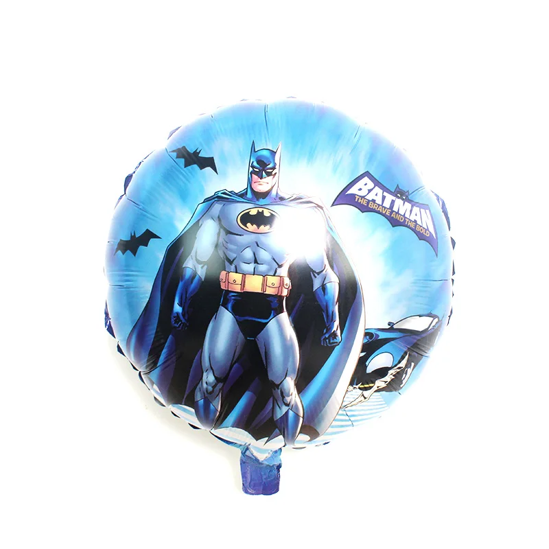 18in new batman 1 шт. Бэтмен Супермен фольгированные Шары поставки супергерой с днем рождения украшения Детские мотоциклетные шары - Цвет: 18in new batman