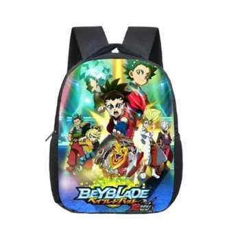 

12 inch Anime Beyblade Burst Backpacks For Children Student Book Backpack Daily Backpack Cartoon Mochila School Gifts