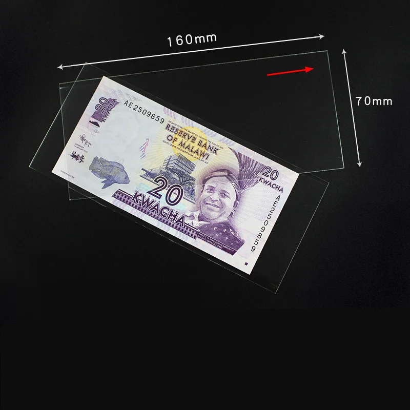 PCCB 11 Size for choose, PROFESSIONAL BANKNOTE OPP SLEEVES, Paper Money Collection bag, Plastic bag, 50pcs/pack 6