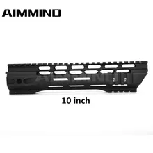 AR15 M-Lok Mlok 10 дюймов поплавок M-LOK Handguard прицел крепление с бочковой гайкой