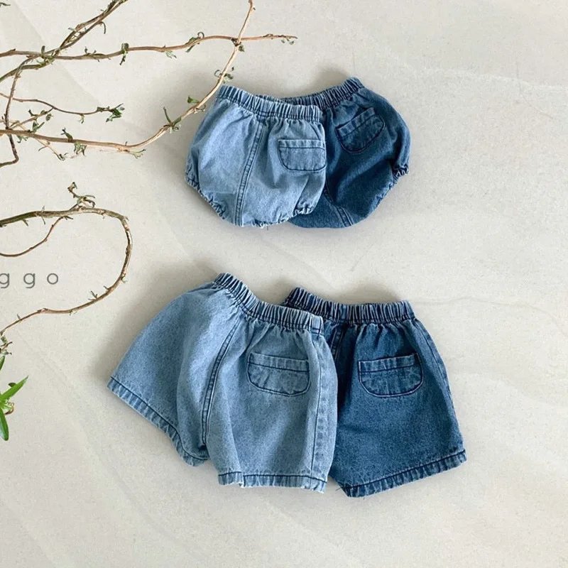 Summer Kids Boys Shorts Thin Cotton Baby Girls Denim Bloomers Cozy Soft Breathable Toddler Girls Shorts Children Pants Outfits denim shorts casual shorts cotton shorts baby cotton bloomers