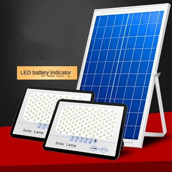 

Waterproof Solar Spotlight Indoor outdoor solar lights New Rural Lighting Street Lamp One plus Two Led Battery Indicator