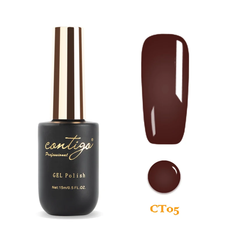 contigo-05 Contigo бархатное матовое верхнее покрытие Полупостоянный УФ-лак Гибридный гель полиош для ногтей Базовое покрытие праймер для ногтей Акционная гелевая краска - Цвет: contigo-05