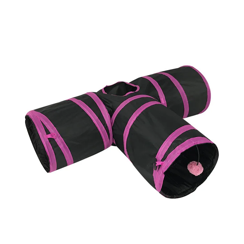 

cat track Foldable cat tunnel tube interactive indoor cat peep hole kitten toy fun and durable