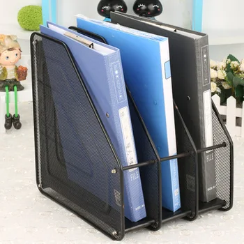 

multi-layer metal office desktop file rack data sorting folder student storage organizer holder for A4 document Office supplies