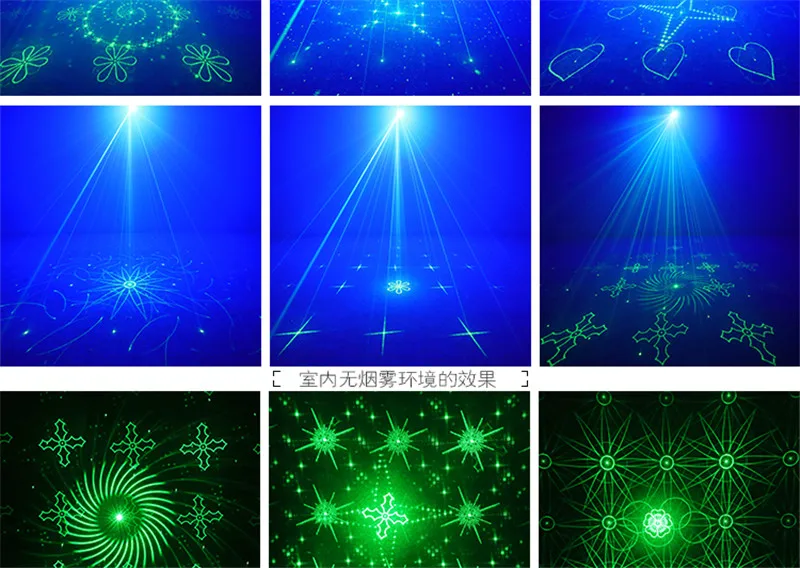 DJ для лазерного шоу проектор Лазерный с светодиодный 80 узорами RGRB цвет украшения освещение диско-музыка шоу лусы бар клуб Рождество