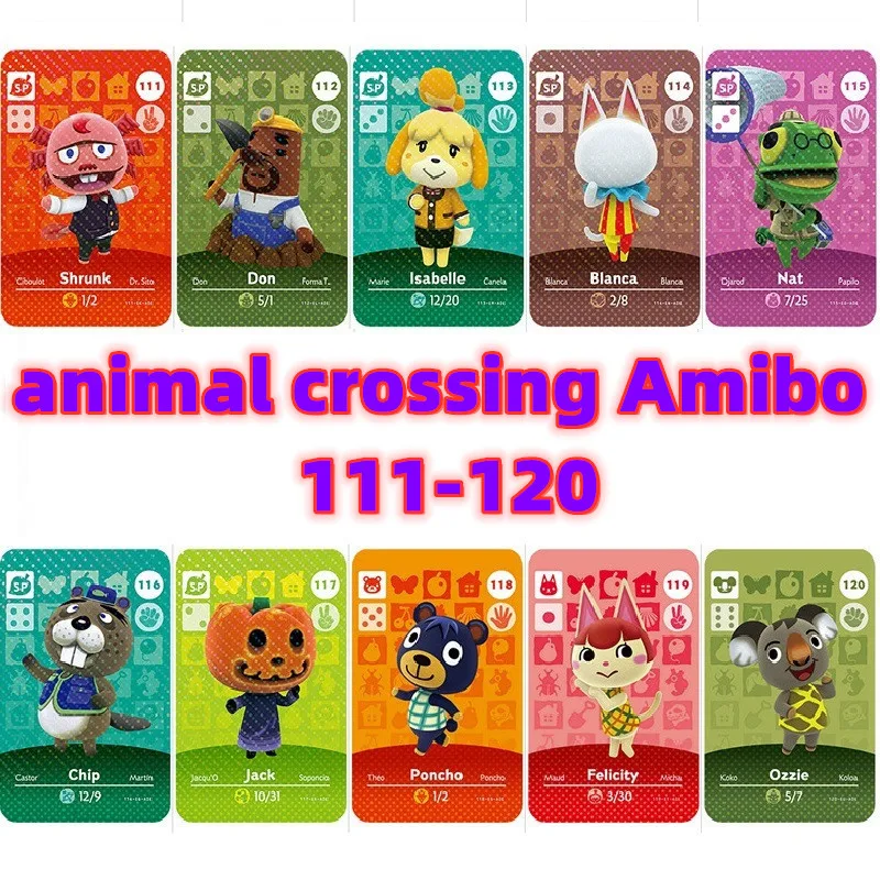 animal crossing Amibo 111-120 - 副本