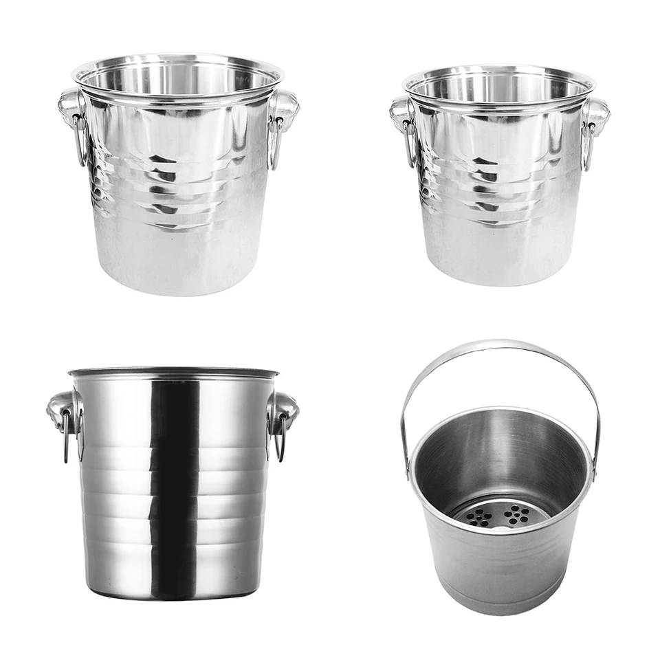 silver beer bucket