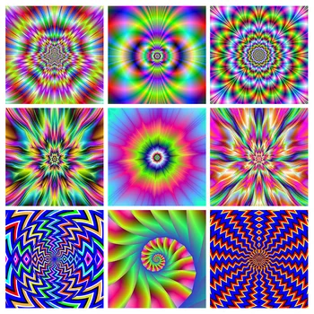 

5D DIY Diamond Embroidery Abstract Visual Diamond Painting Fantasy Cross Stitch Diamond Mosaic Illusion Needlework Art