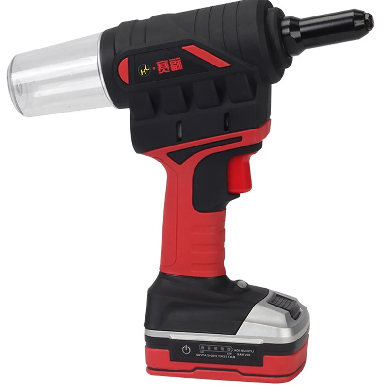 

Electric Rivet Gun Lithium Battery Fully Automatic Portable Core Pulling Wireless Riveting Charging Mode Home Rivet Ram Machine