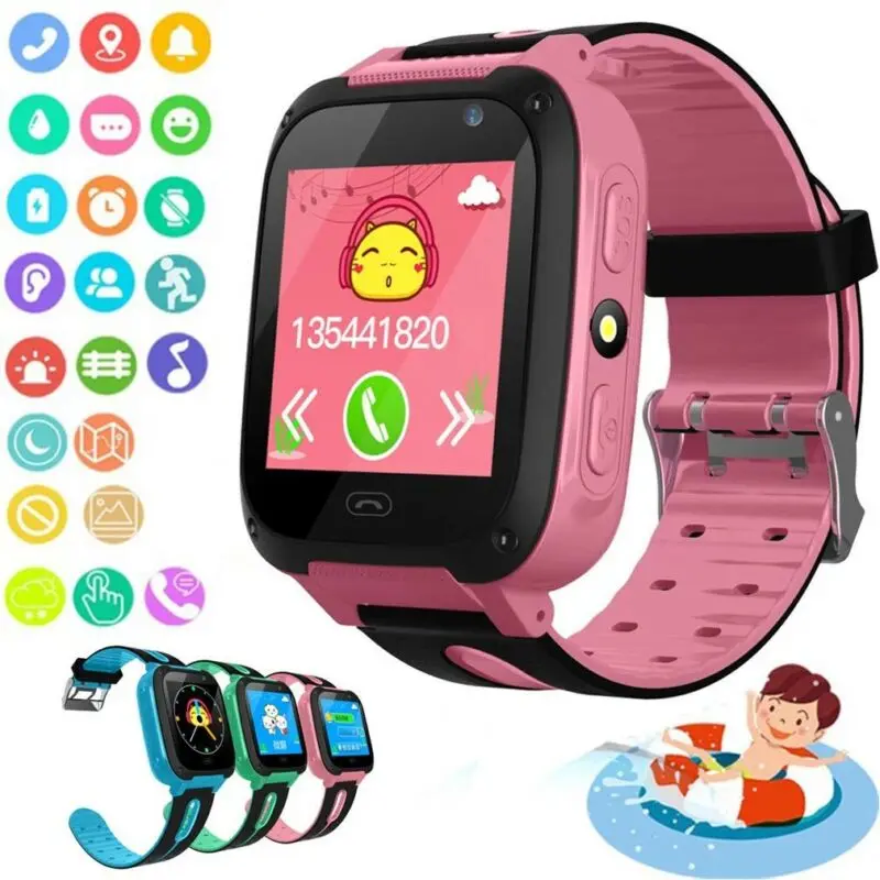 

Global Smart Watch Anti-lost Kids Safe GPS Tracker SOS Call GSM Children Smart Watch Phone for Android IOS
