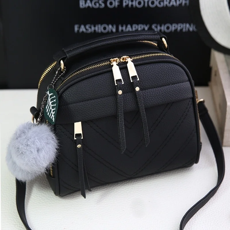 PU Leather Tassel Messenger Bags-0