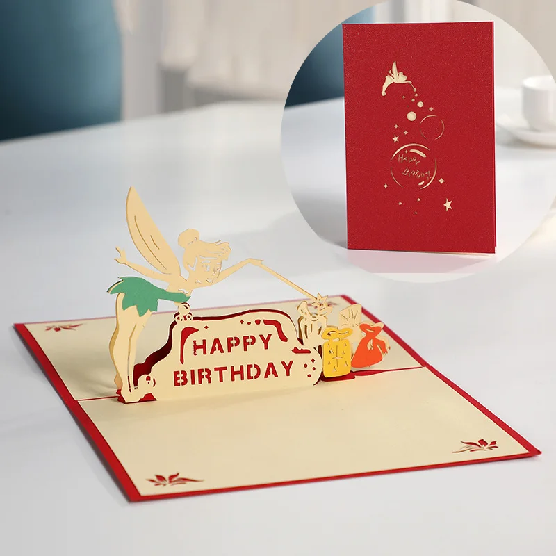 3D Pop Up Card Animal Park Happy Birthday Invitation Card for Girl Kids Wife Husband Greeting Postcard Favor Gift with Envelopes greeting cards