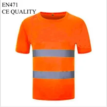 EN471 CE качественные футболки из полиэстера, защитная одежда для работы, светоотражающие футболки для мужчин