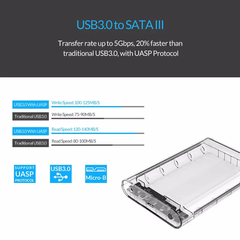  ORICO 3139C3 35 Zoll Typ-C Zu SataIII Fall Externe Festplatte Gehäuse Ssd/Sata Hdd Adapter unterstü