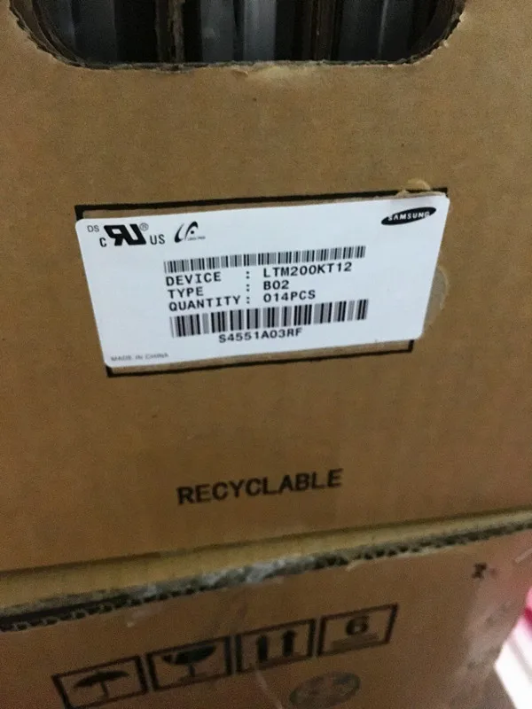 

The lcd display LTM200KT121 new original & in stock