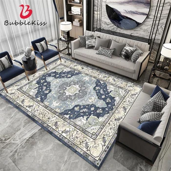 

Bubble Kiss Carpet Blue Palace Style Living Room Rugs For Bedroom Decorative Coffee Table Study Room Decor Carpet Bedside Rug