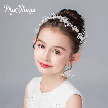 

NiuShuya Woman Crystal Tiara Hairband Kid Girl Bridal Princess Prom Crown Party Accessories Children Adjust Princess Prom Crown