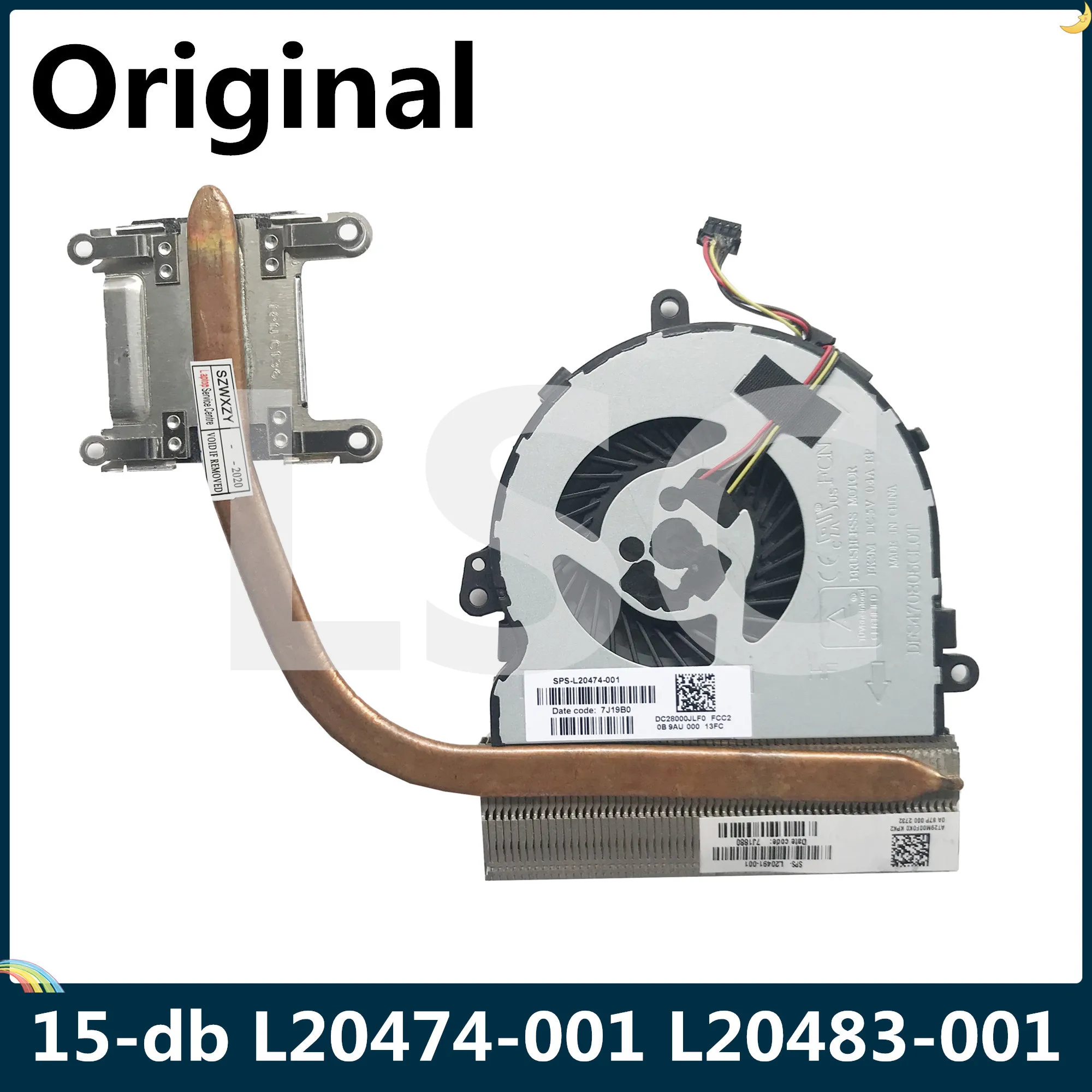 LSC Original For HP 15-DA 15-DB Series Laptop Coolers Radiator HeatSink With FAN L20474-001 L20470-001 L20491-001 L20483-001 | Компьютеры