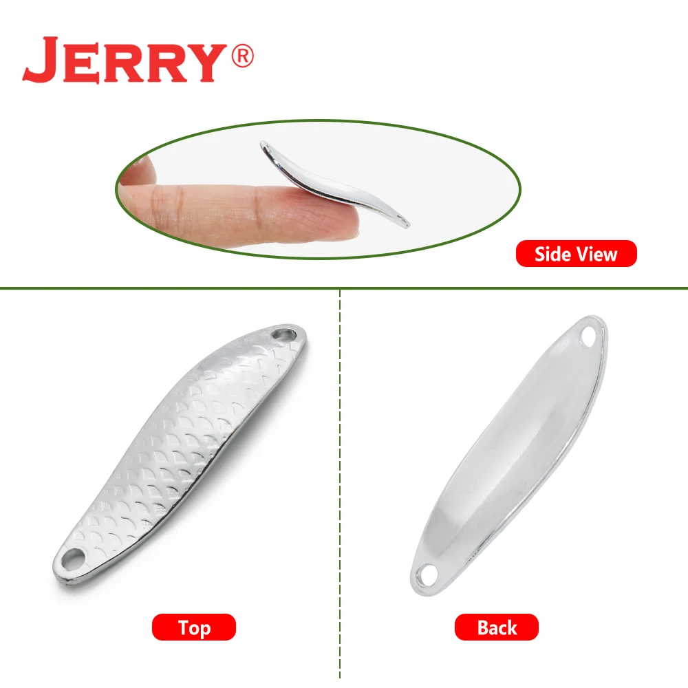Jerry Андромеда пустой неокрашенные рыболовные ложки 5g быстрое вращение озеро