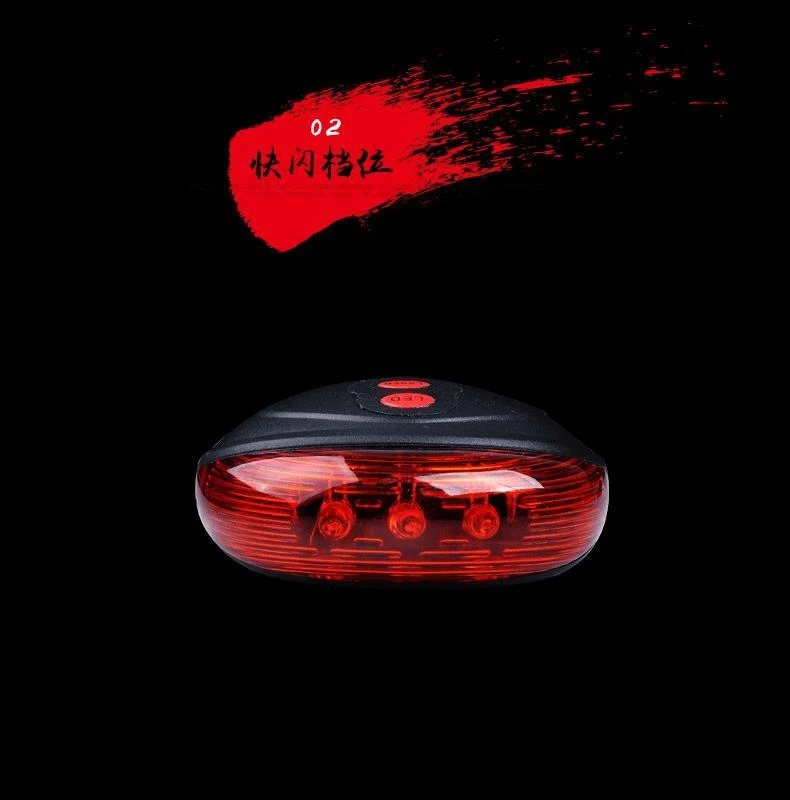 Sale Cycling Lights Waterproof 5 LED 2 Lasers 3 Modes Bike Taillight Safety Warning Light Bicycle Rear Bycicle Light Tail Lamp 10