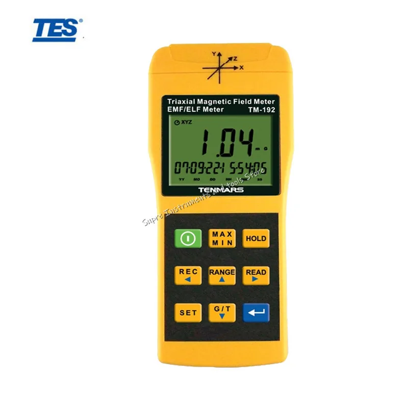 TM192 3 Axis Triaxis Gaussmeter EMF ELF Magnetic Field Meter TM-192 Tenmars Electromagnetic wave tester TM-192D TM192D | Инструменты