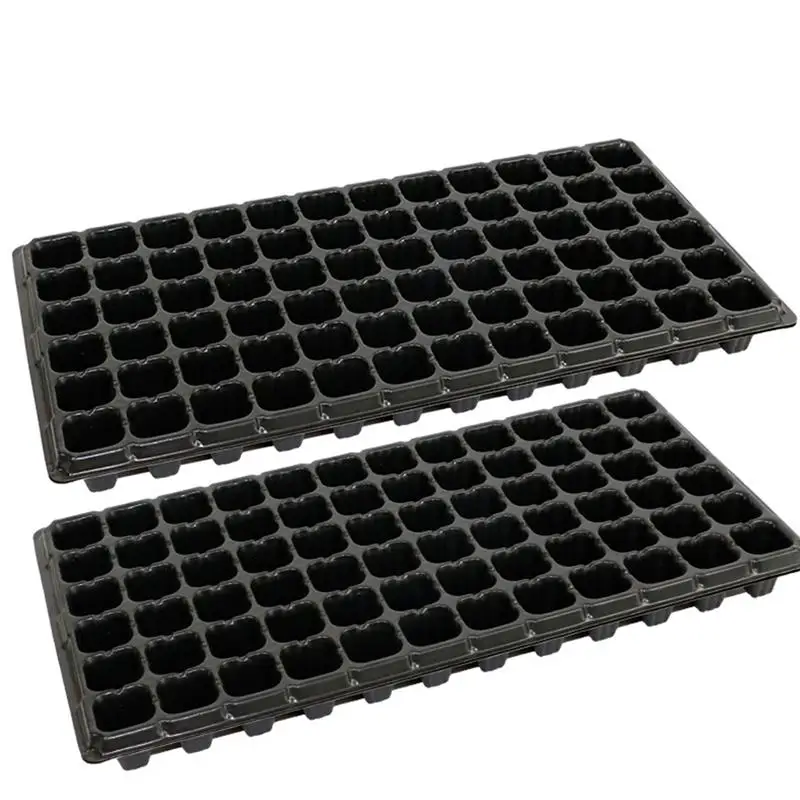 10PCS 72 Hole Seed Sprouter Trays PVC Seedling Tray Porous Thickening Seedling Tray For Agriculture Gardening Tools Home Shop
