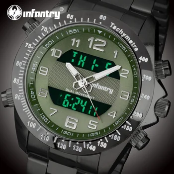 

INFANTRY Mens Watches Top Brand Luxury Military Watch Men Analog Digital Sport Watches for Men Black Army Relojes Masculino