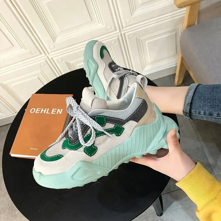 8Shoes Women's New Spring Net Red Fashion All-match Platform Casual Women's Shoes Sneakers