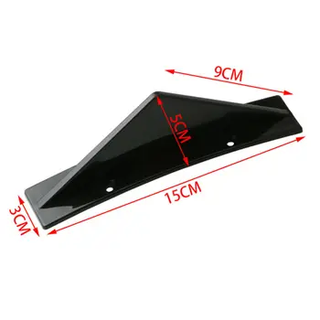 

Black Spoiler Lip Wing Kit 4Pcs Double-Sided Tape Rear Bumper Diffuser
