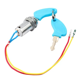 

Universal Starting Switch Key Lock Wires Ignition Power Keys Switch for Electric Bike Scooters E-Bike