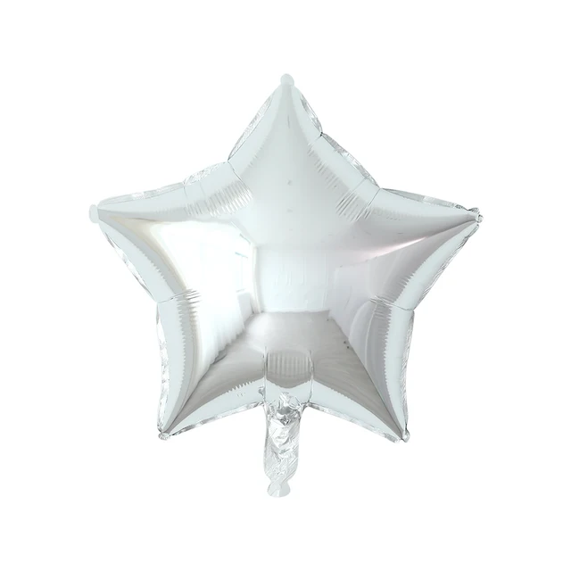 50pcs 18inch Star Heart Aluminum Balloons Inflatable Helium Balloon Birthday Party Decorations Kids Wedding Engagement  Globos as picture