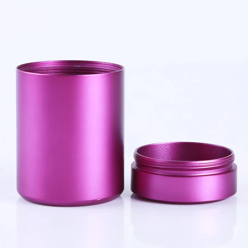 purple Полезный многоцветный мини чай Caddy кунг-фу чай герметичные банки коллекция сухофруктов сплав Путешествия Портативный уплотнение чайная коробка банки - Цвет: purple