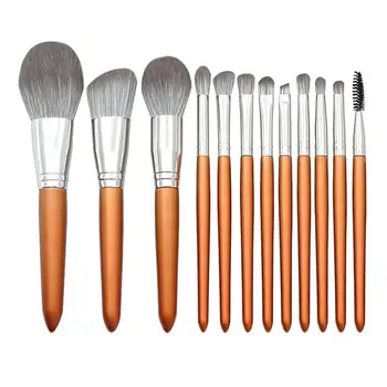 

12PCS Premium Cosmetic Brush Set Portable Practical Makeup Brushes Set