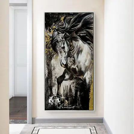 Большой размер 5D DIY алмазная живопись полный квадрат/круглая дрель лошадь картинка с животными для вышивки со стразами Стразы Мозаика Декор