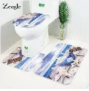 Zeegle 3 шт набор ковриков для ванной, Противоскользящий коврик для кухни, коврик для душа, Впитывающий Коврик для туалета, коврик для ног, набор ковриков для ванной комнаты