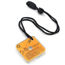 Miroir de Signal de survie réfléchissant SOS, outil d'urgence pratique en plein air avec sifflet