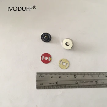 

100x Manget Button For Handbag Making 14mm With Nickle Plated, Purse Metal Hardware
