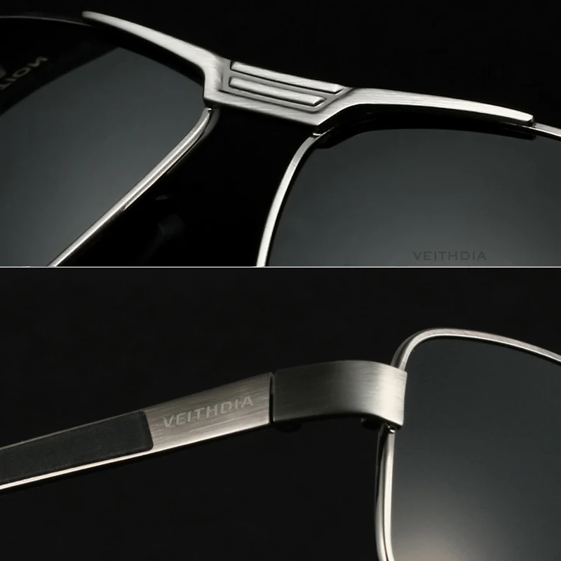Мужские солнцезащитные очки VEITHDIA поляризационные модель 2490 2019|brand men sunglasses|brand sun