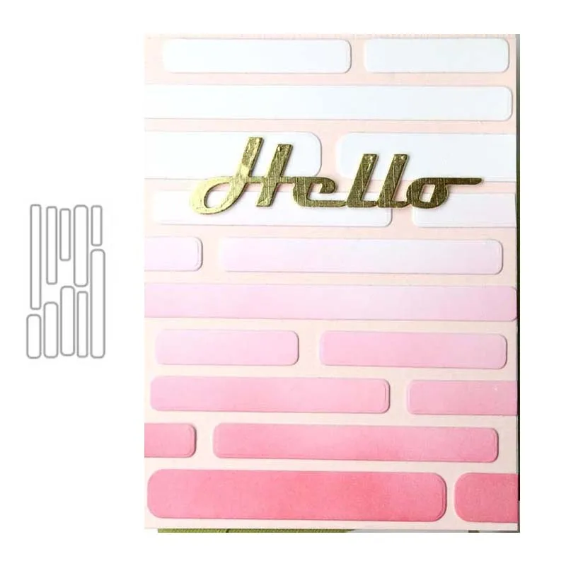 

JC New Dialog Box Metal Cutting Dies Background Stripes Scrapbooking DIY Punch Blade Card Make Stencil Craft Mold Mould Decor
