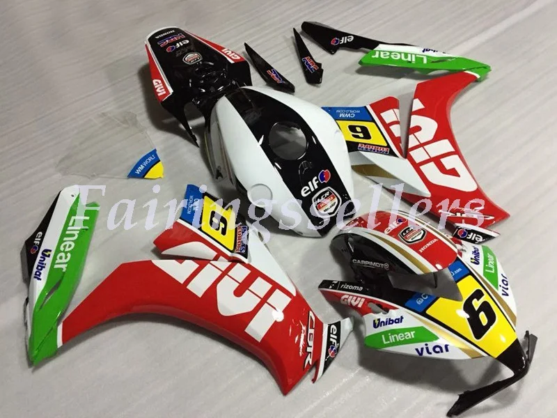 Впрыска ABS Полный обтекатели комплект Подходит для HONDA CBR1000RR 2012 13 14 15 CBR 1000RR 12-16 CBR1000 обтекатель белый и черный