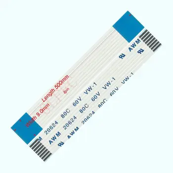 

8pin 1.0pitch 500mm-7000mm A-type Flexible Flat Cable FFC awm 20624 ROHS for TTL LCD DVD Computer