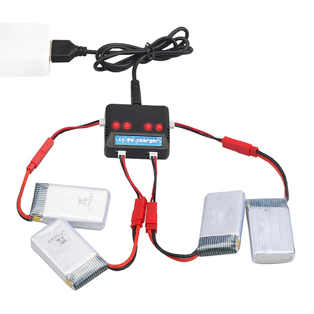 Lipo Bateria 903052 Jst Plug e em Carregador Conjunto para H11d H11c Helicóptero de Controle Remoto Aviões Baterias 3.7v 1200mah - Image 2