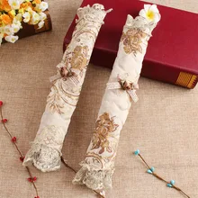 2 шт. Волшебная наклейка моющаяся ручка кухонного шкафа крышка легкая установка кружева защитный холодильник духовка микроволновая печь винтажная мода