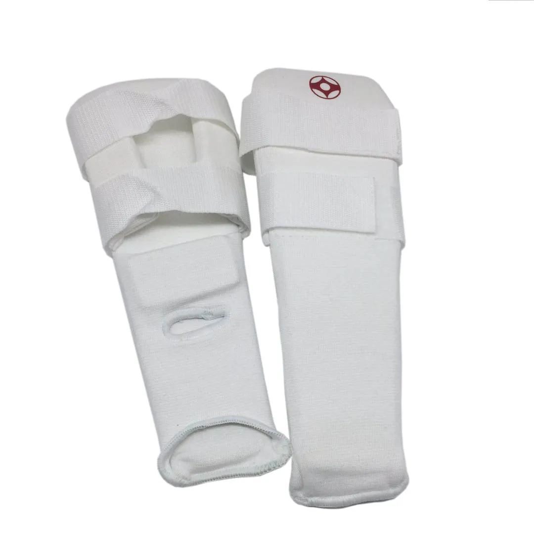 Горячая kyokussinkai каратэ Защита ног Kyokushin подъем голени охранники кикбоксинг тхэквондо хвостовик протекторы
