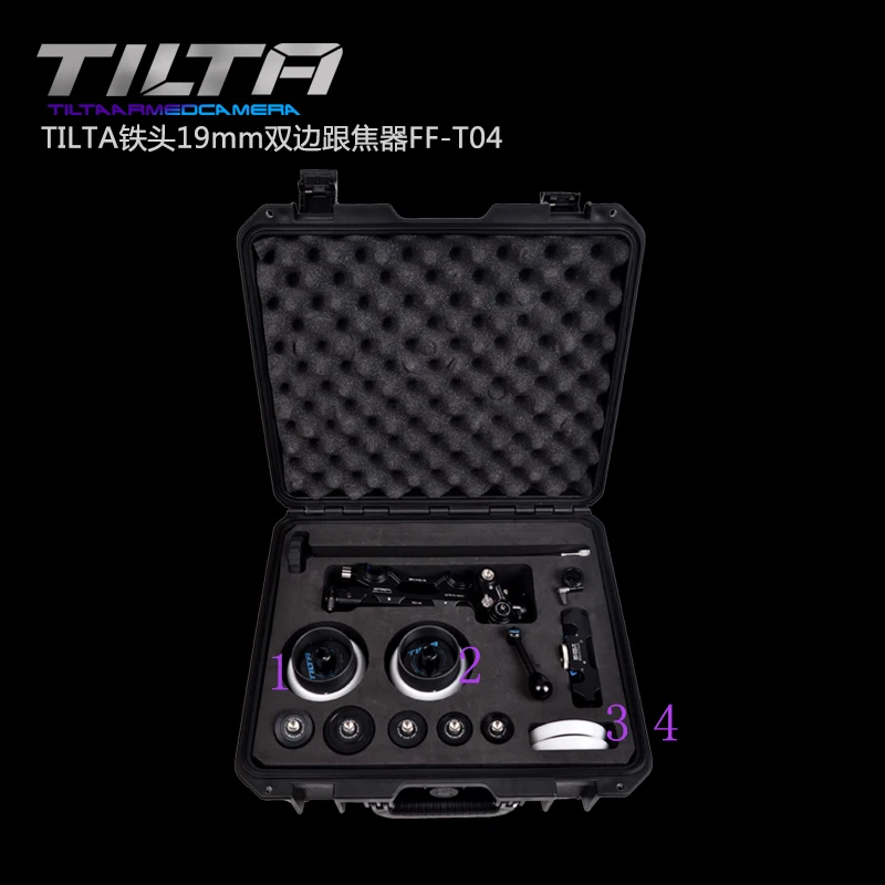 TILTA FOLLOW FOCUS FF T04 двухсторонний объектив CINE с адаптером 15 мм/19 мм для установки