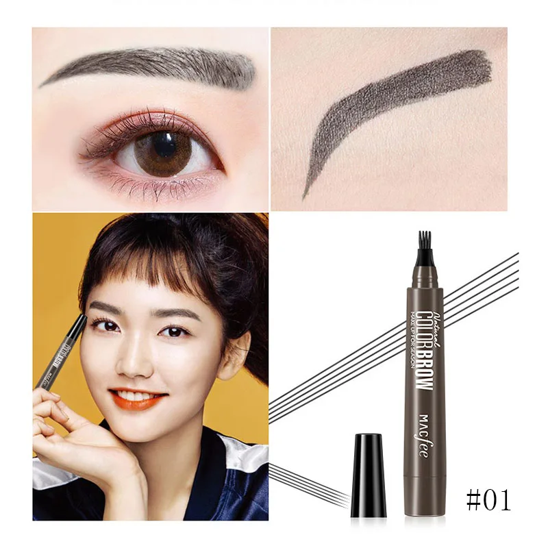 Natural Waterproof Microblading Eyebrow Tattoo Pen Fine Sketch Enhancer Fork Tip Eyebrow Pencil 4 Points Eyebrow Pen TSLM2 Natural Waterproof Microblading Eyebrow Tattoo Pen Fine Sketch Enhancer Fork Tip Eyebrow Pencil 4 Points Eyebrow Pen TSLM2