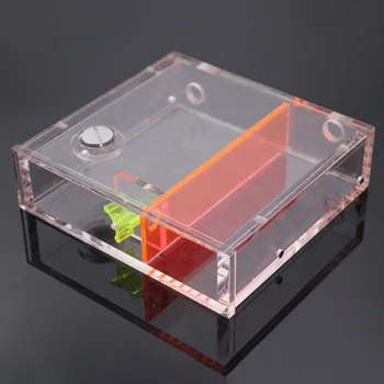 

Radiator Liquid Water Cooling Tank Rectangle Single Drive Desktop Computer Block Transparent Reservoir Easy Install Acrylic